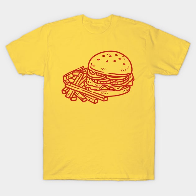 Burger lovers T-Shirt by papillon